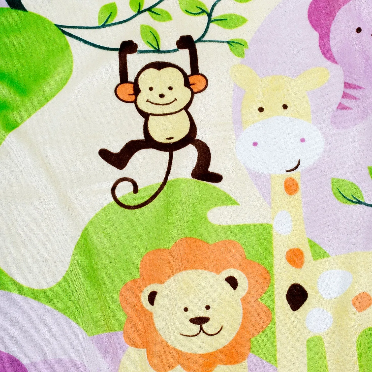 Animal Green And Purple Blanket