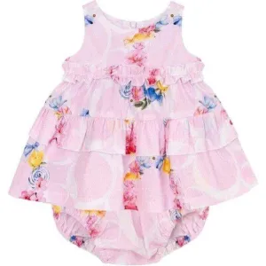 Baby Girls Pink 2 Piece Dress Set