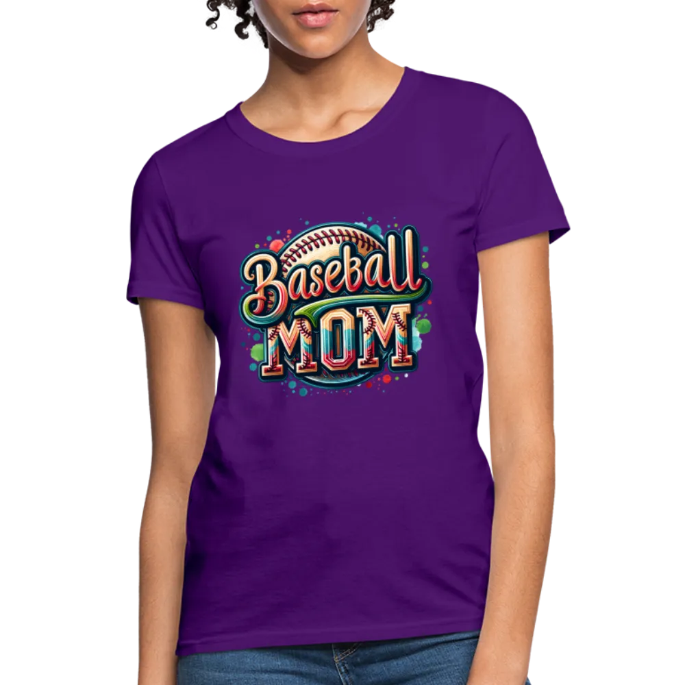 Baseball Mom Women's Contoured T-Shirt