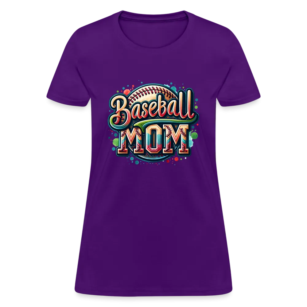 Baseball Mom Women's Contoured T-Shirt