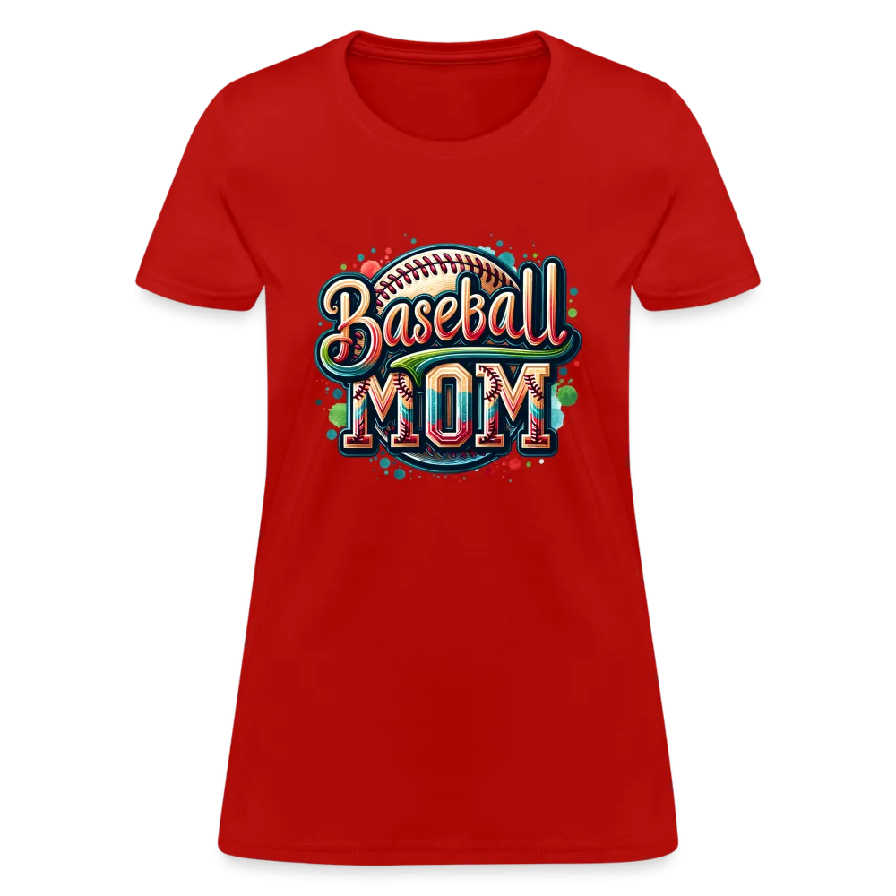 Baseball Mom Women's Contoured T-Shirt