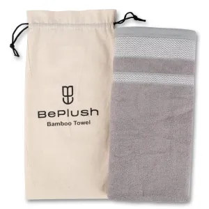 BePlush Zero Twist Bamboo Towels for Bath | Ultra Soft, Highly Absorbent, Quick Dry, Anti Bacterial Bamboo Bath Towel for Men & Women || 450 GSM, 29 x 59 Inches (1, Grey)