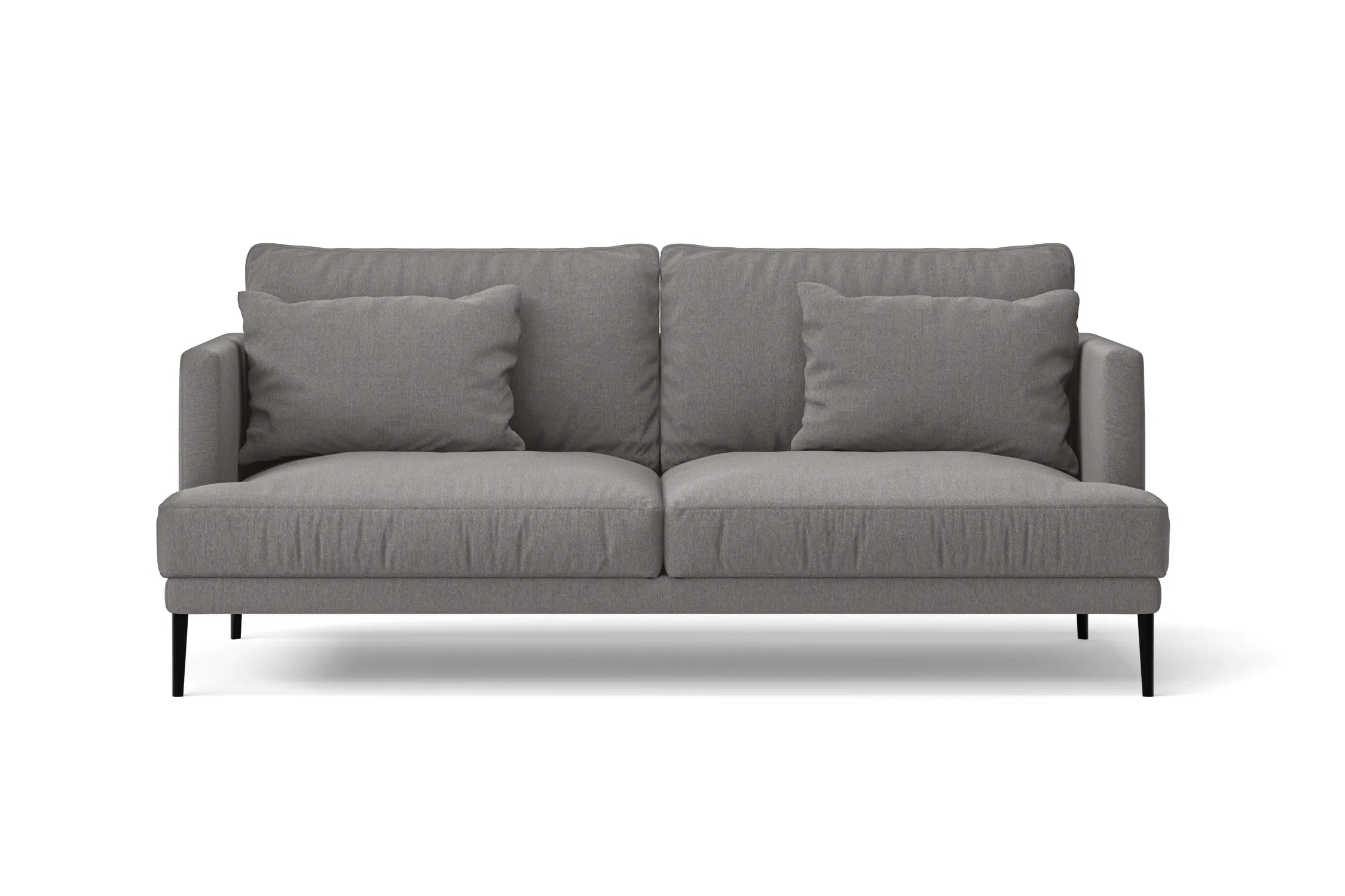 Bisceglie 2 Seater Sofa Grey Linen Fabric