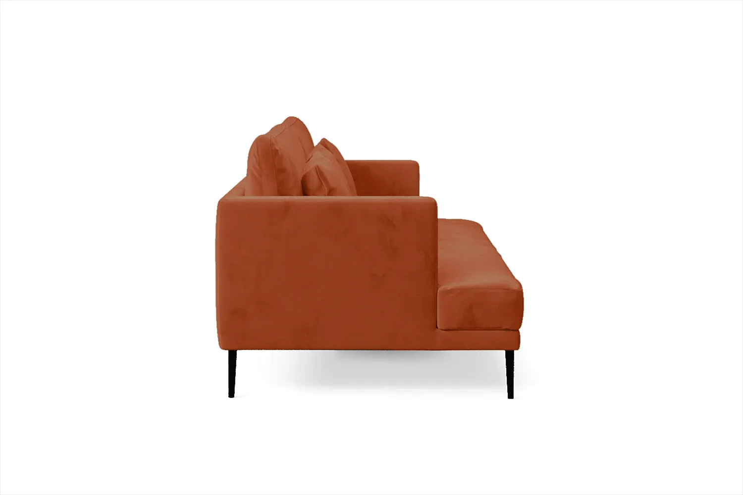 Bisceglie 3 Seater Sofa Orange Velvet