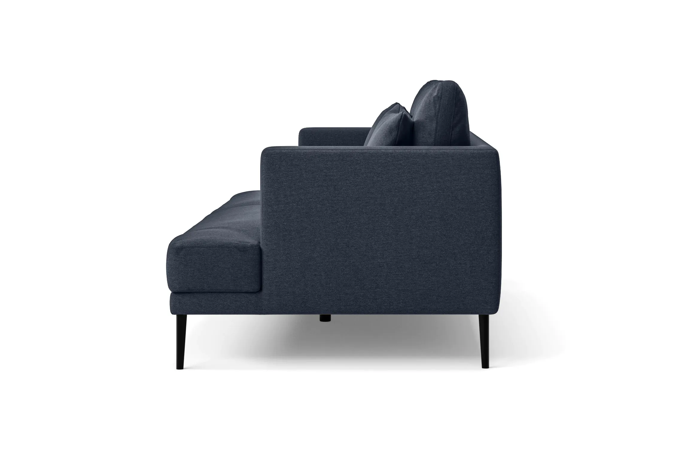 Bisceglie 4 Seater Sofa Dark Blue Linen Fabric