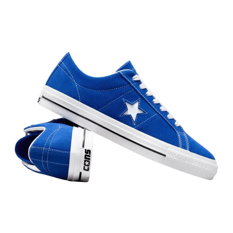 Converse Cons One Star Pro Suede Sneakers Low Top Shoes Blue - Men's