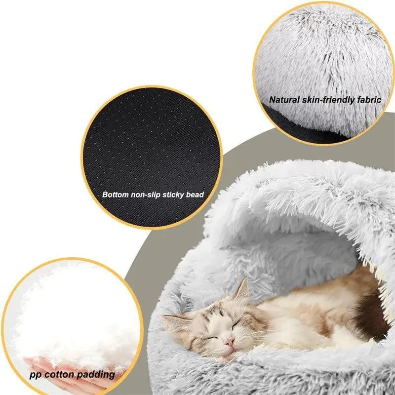 Cozy Plush Pet Bed: Ultimate Comfort for Small Dogs and Cats