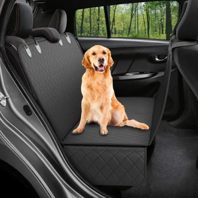 Dog Car Hammock Seat Cover: Waterproof Pet Travel Mat for Dogs - Secure Cozy Ride