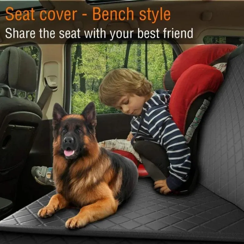 Dog Car Hammock Seat Cover: Waterproof Pet Travel Mat for Dogs - Secure Cozy Ride