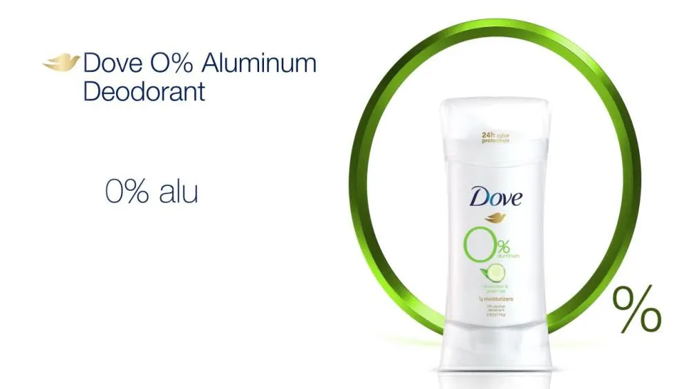 Dove 0% Aluminum Women's Antiperspirant Deodorant Stick, Coconut and Pink Jasmine, 2.6 oz