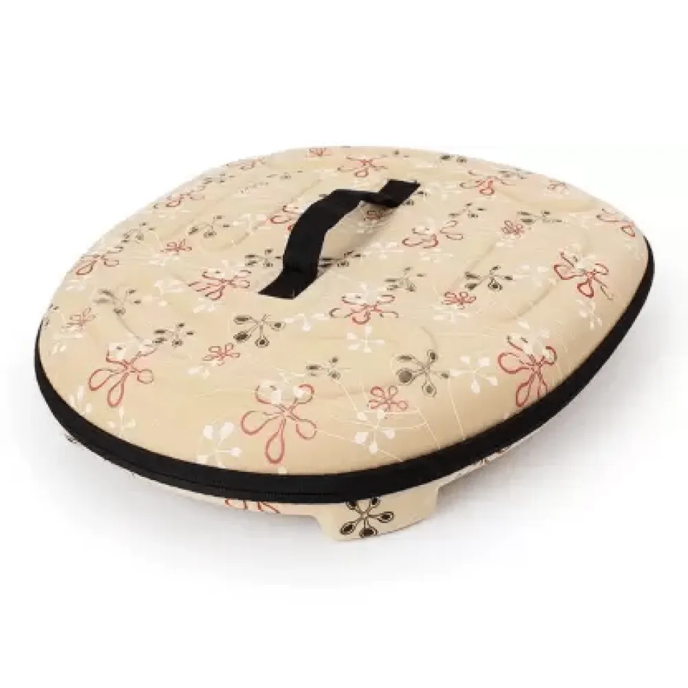 Emily Pets Portable, Breathable Eva Car Soft Fabric Carrier for Dogs and Cats (Beige)