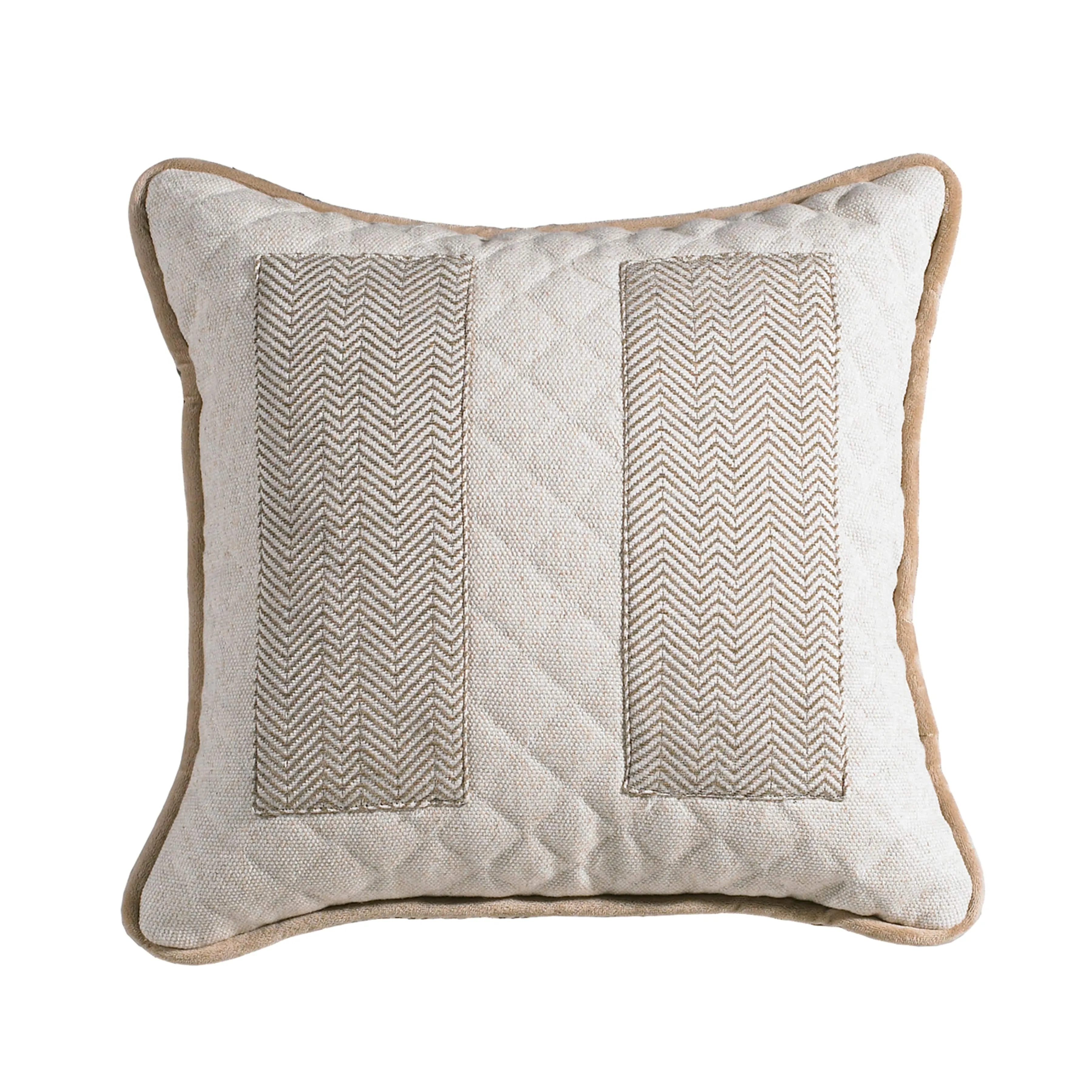 Fairfield Herringbone Pocket Throw Pillow, 18x18