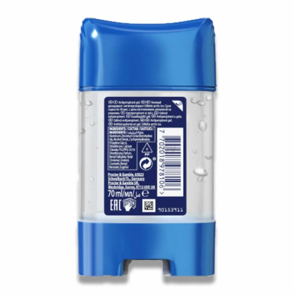 Gillette - Deodorant Artic Ice Bulk - 70 ml/ 2.36 fl oz - 6 Pack