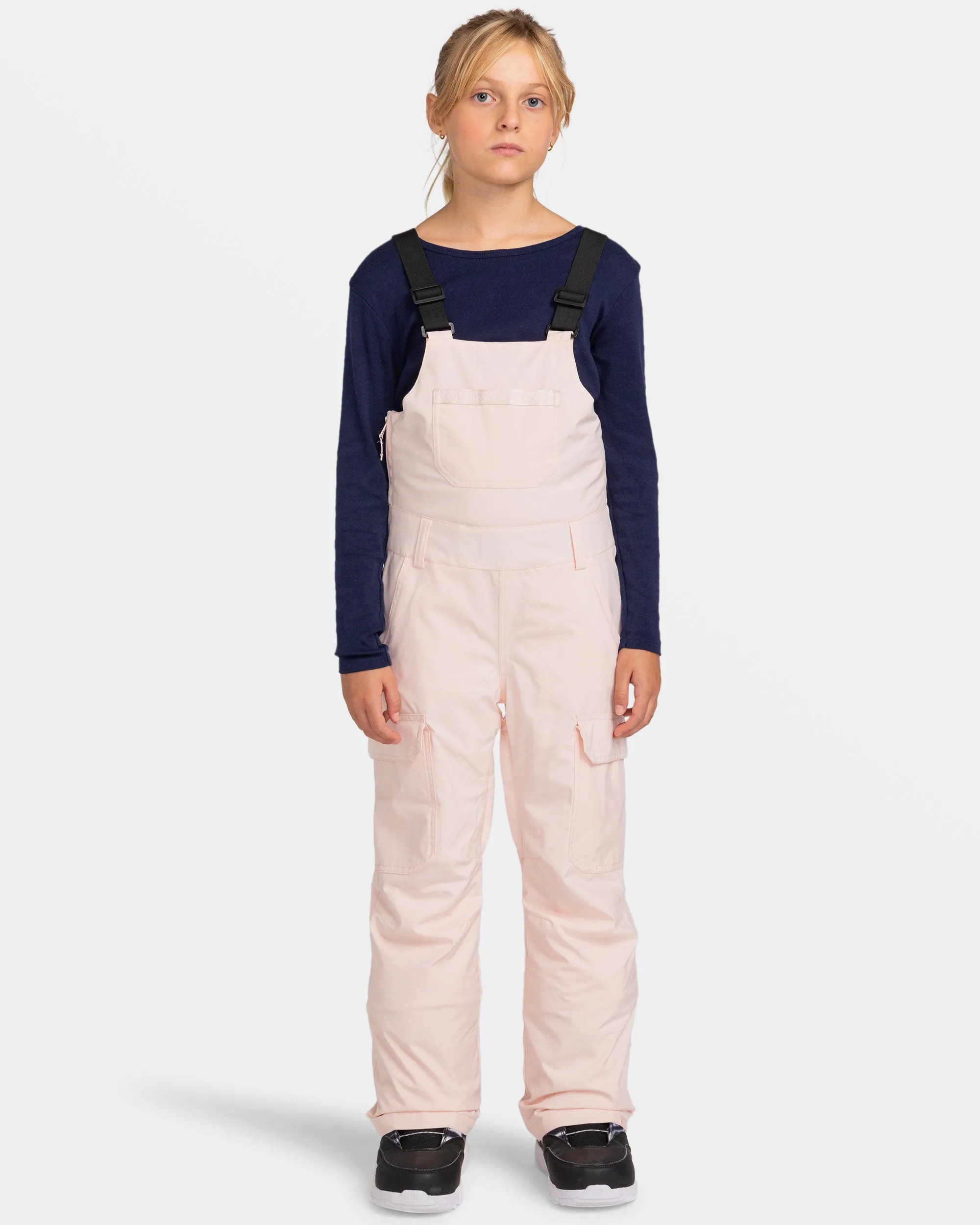 Girls 8-16 Non Stop Bib Snow Pants - Pink Salt