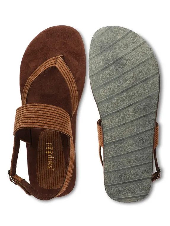 Hiver Thong-Strap Corduroy Sandals Men