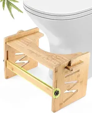 Hybodies Bamboo Toilet Stool