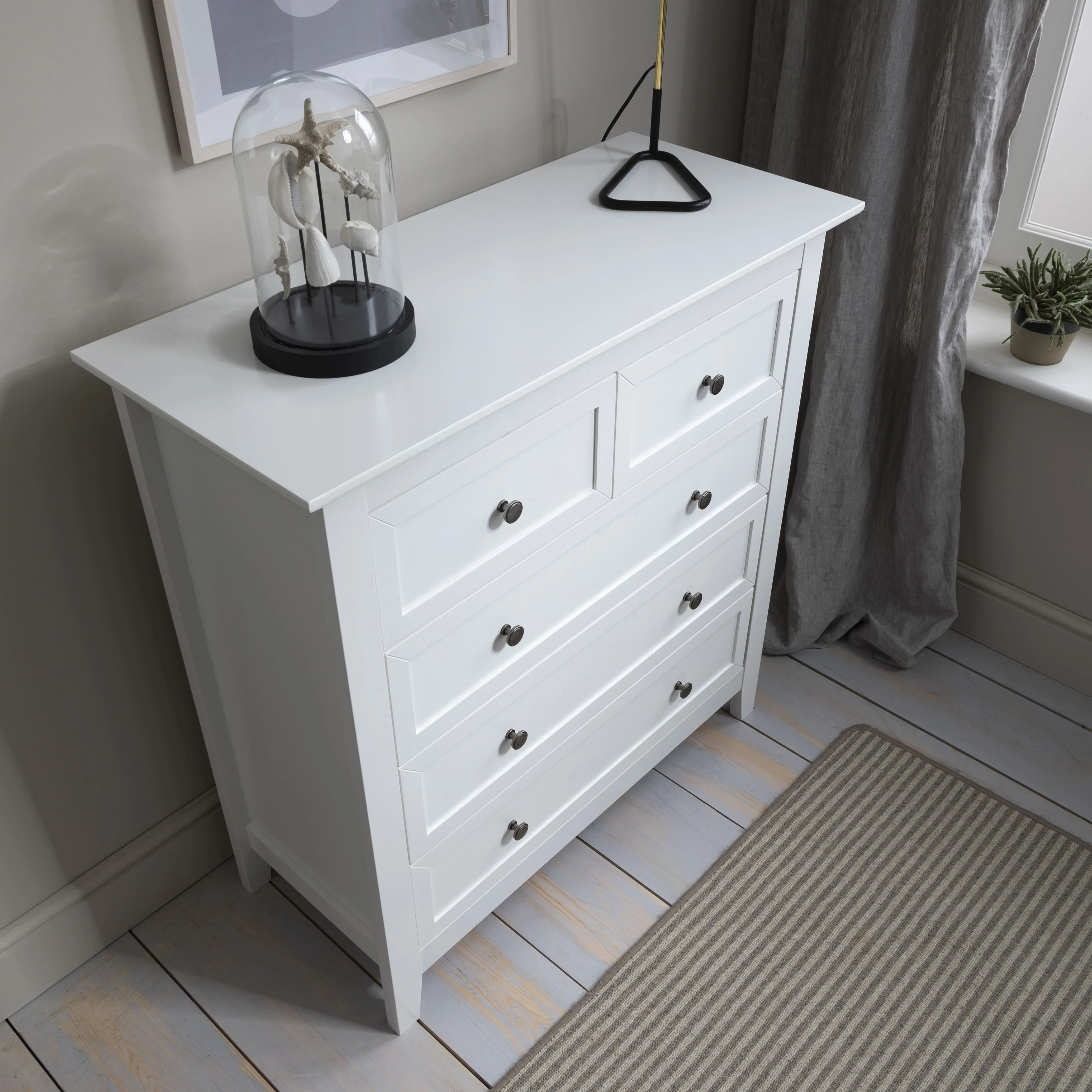 Karlstad Chest of Drawers 2 3 Drawer in Classic White