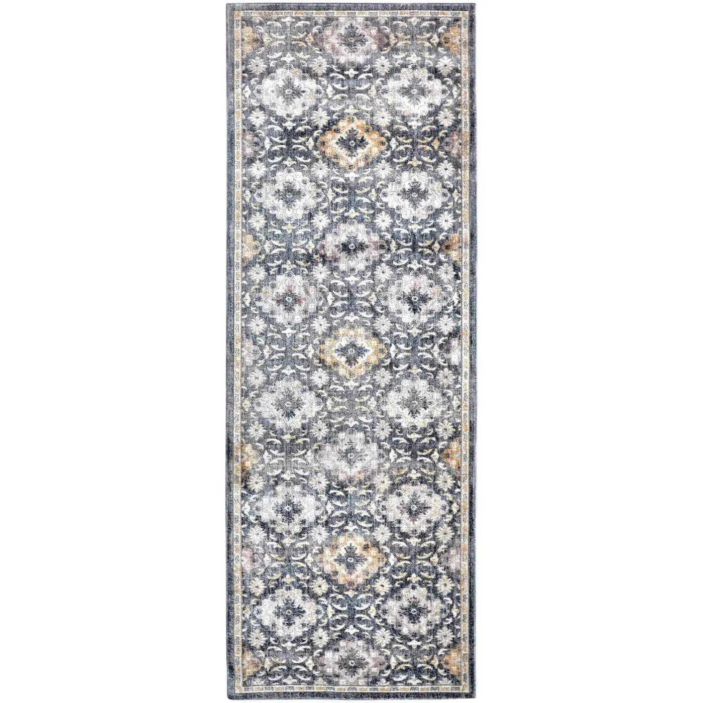 Kyra KYR3858F Grey/Yellow Rug