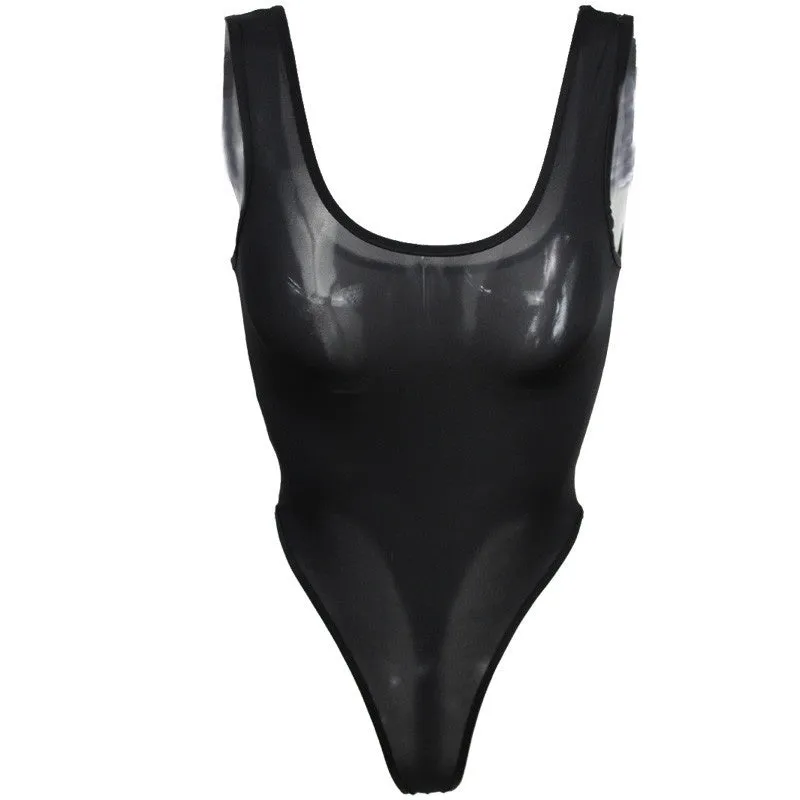 Ladies Bodysuit High Cut Bodysuit Bikini Swimsuit