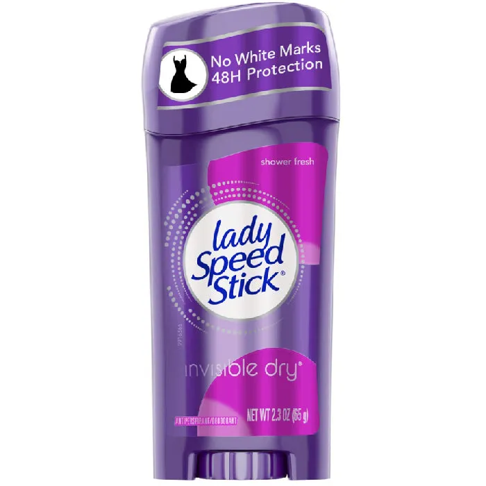 Lady Speed Stick Invisible Dry Antiperspirant Deodorant Shower Fresh 2.3 oz