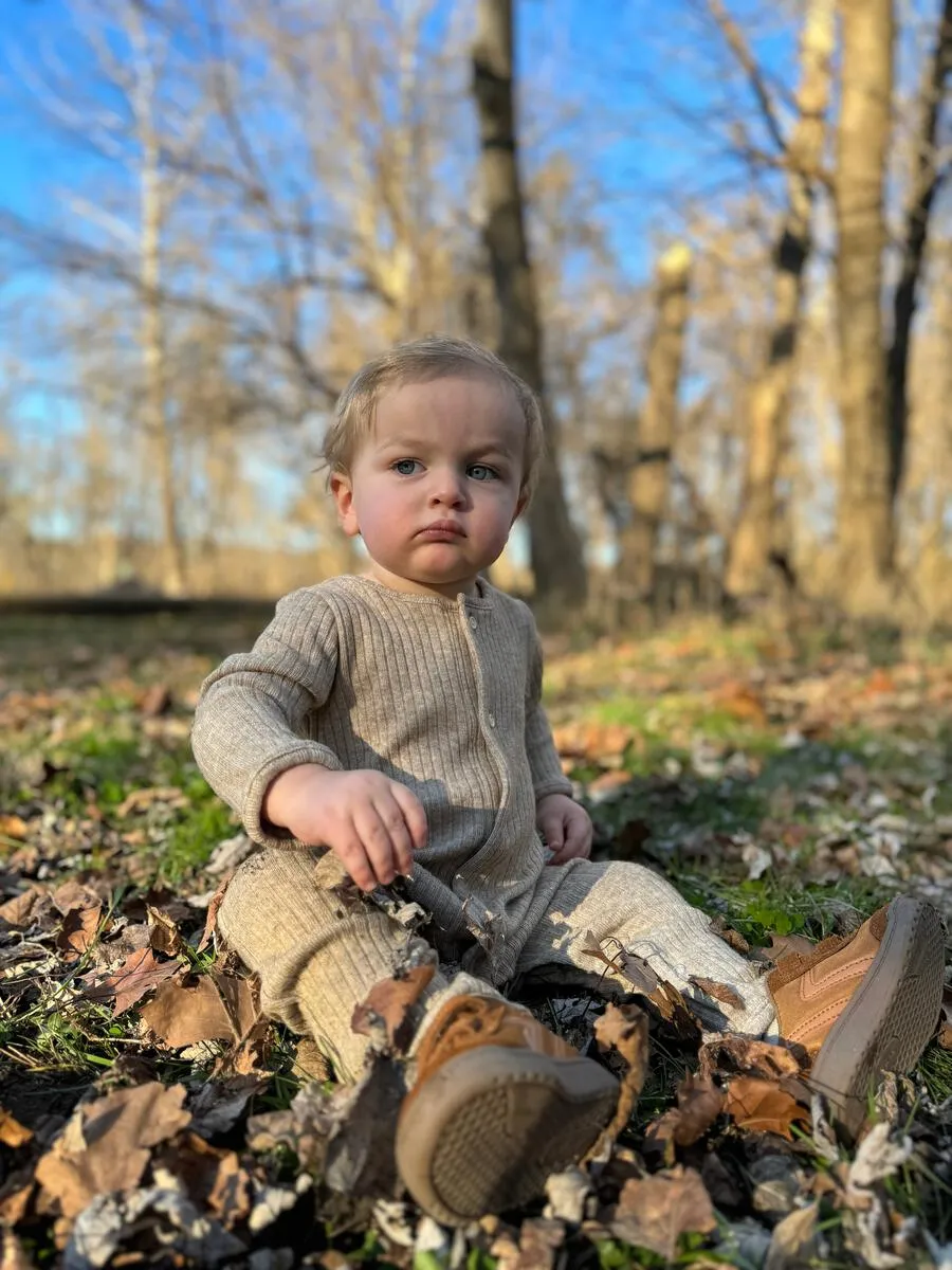 Max Cozy Oatmeal Romper