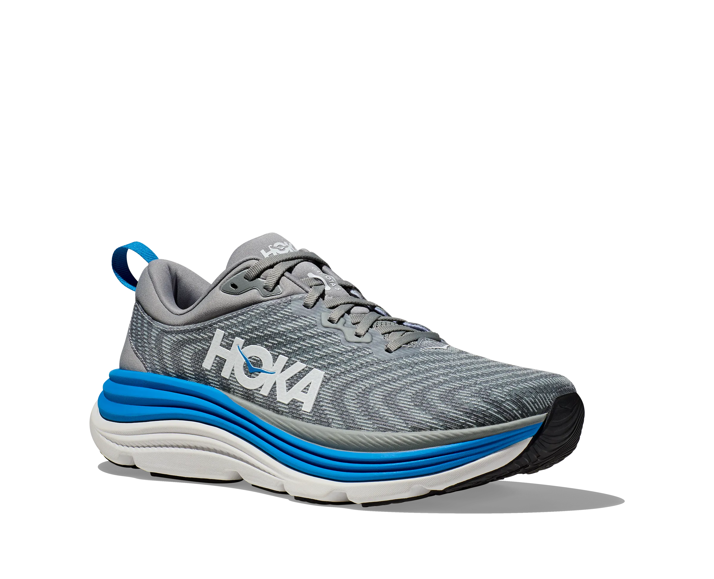 Men's Hoka Gaviota 5 Color: Limestone / Diva Blue