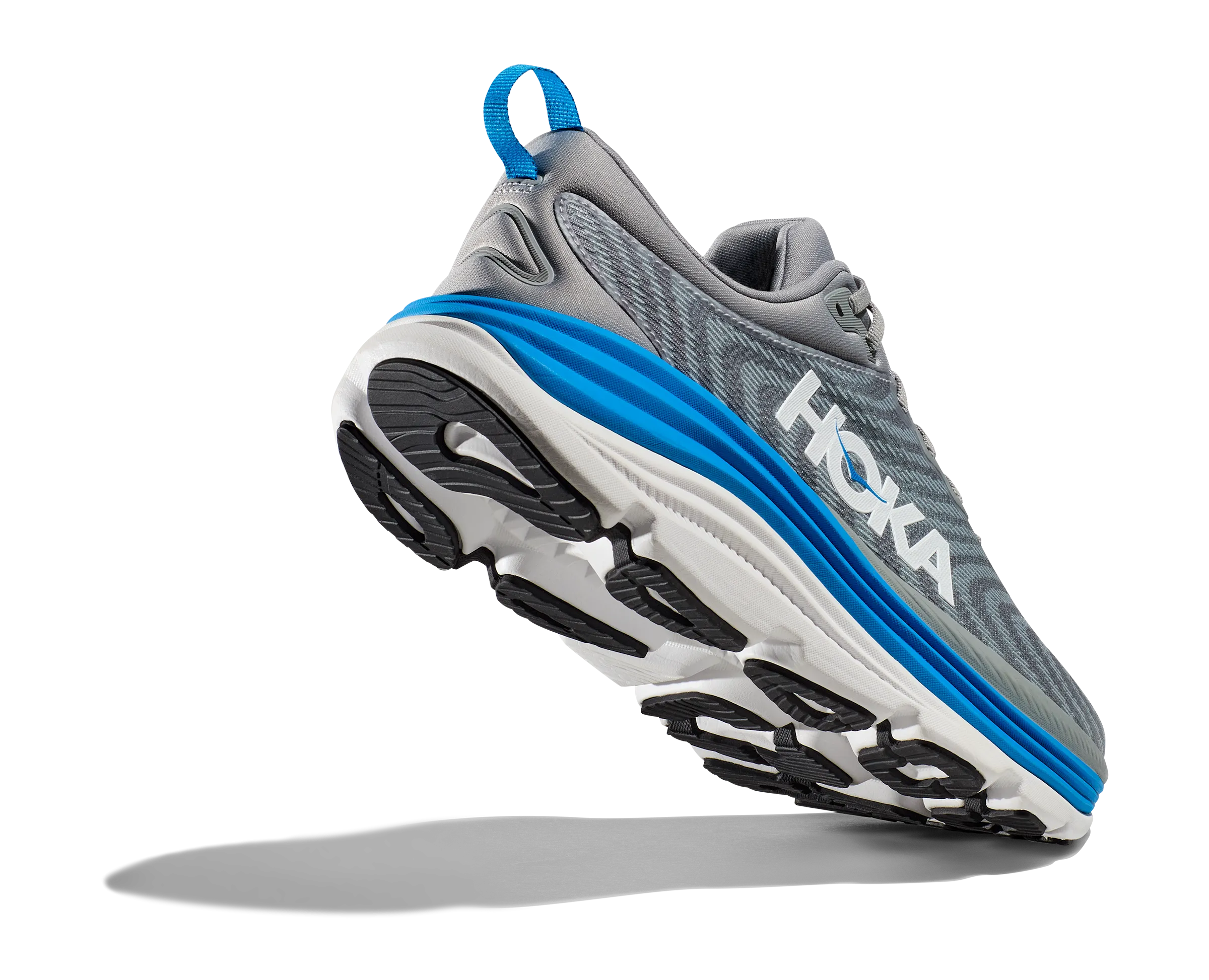 Men's Hoka Gaviota 5 Color: Limestone / Diva Blue