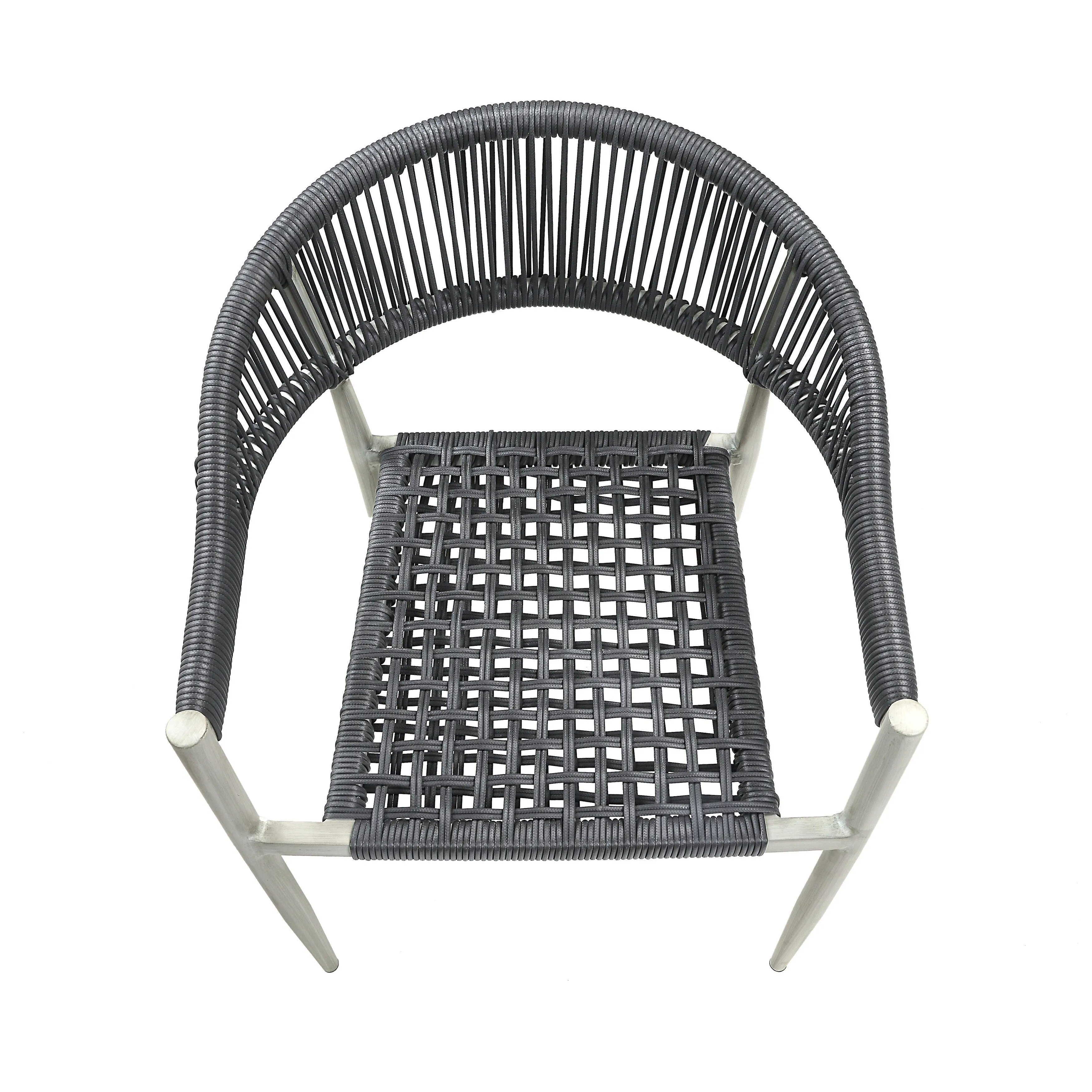 Mulino Bohemian Wicker Rope Patio Dining Chair