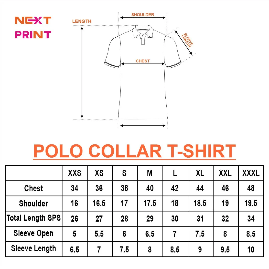 Next Print Customized Polo Neck White Jersey NPTS20