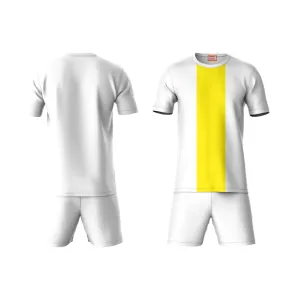 Next Print Round neck jersey white with shorts NPTS66