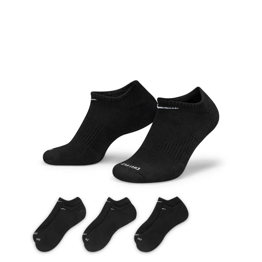 Nike Everyday Plus Cushion Training No-Show Socks (3 Pairs)