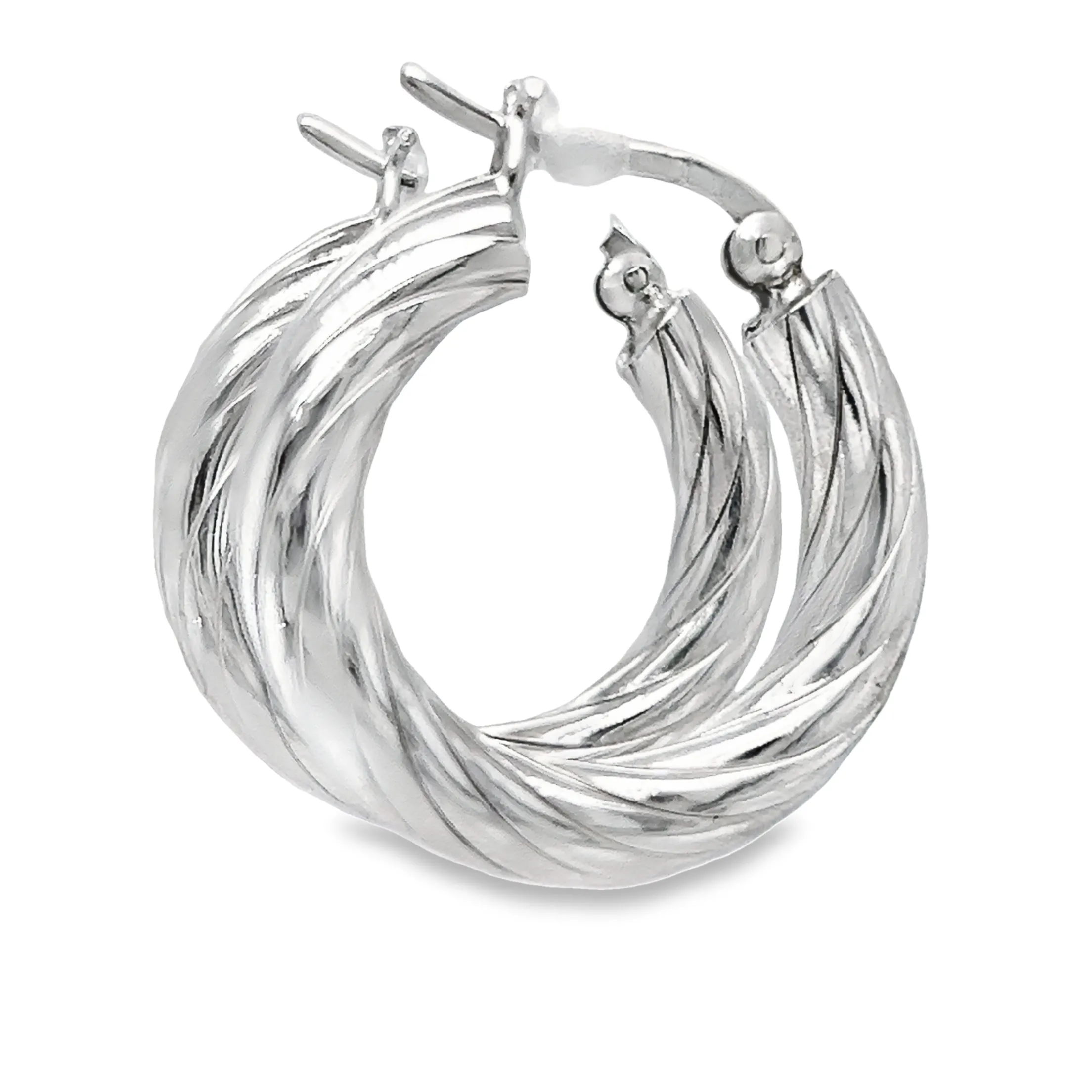 P528  Round design Hoop Earrings