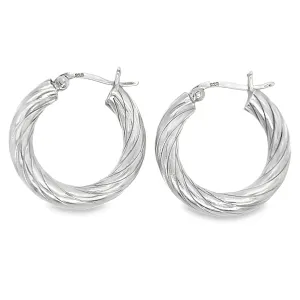 P528  Round design Hoop Earrings