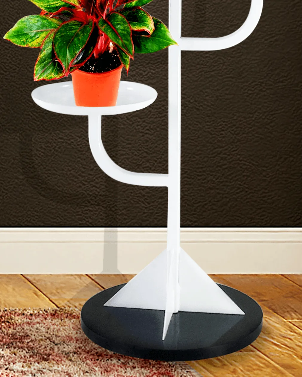 Plant Stands for Indoors and Outdoors, Flower Pot Holder Shelf for Multi Plants ( WHITE PLANTER)