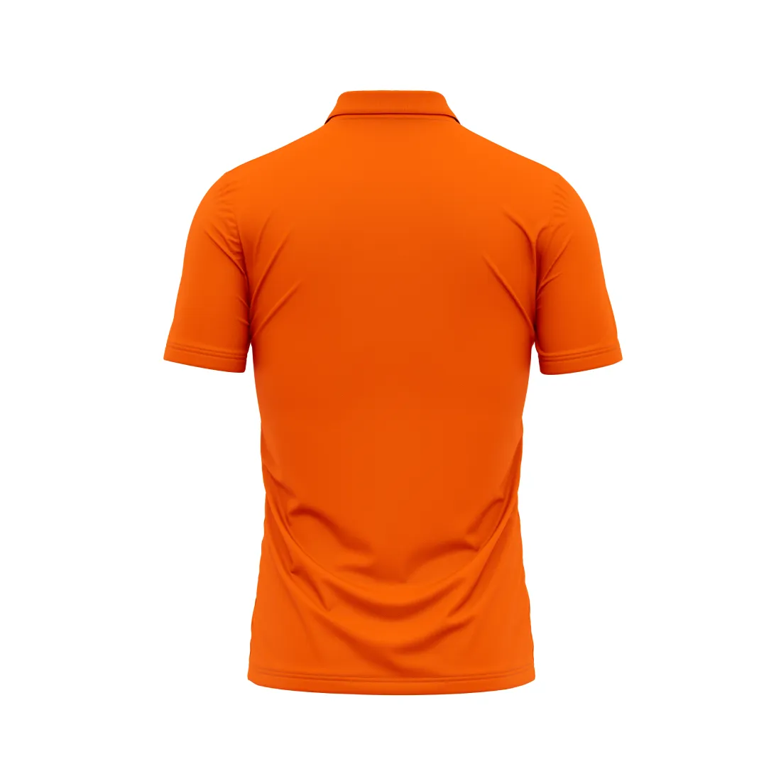 Polo Neck Printed Jersey Orange Design 12