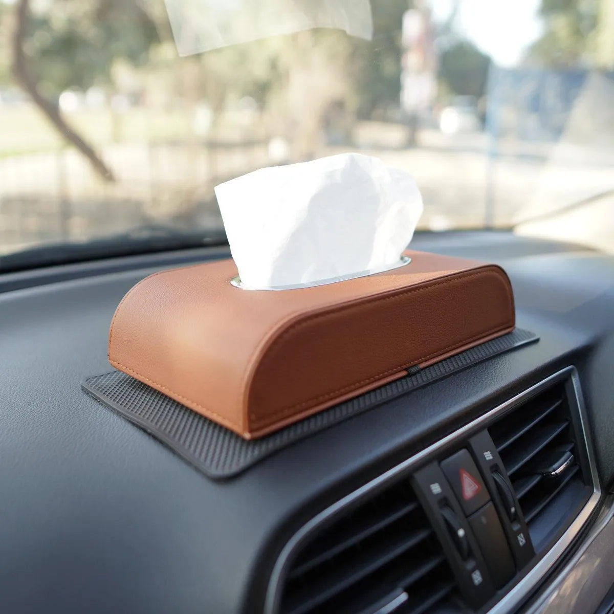 Premium PU Leather Tissue Box