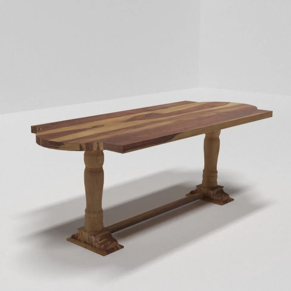 Rectangular Sheesham Wood Wood Accent Dining Table