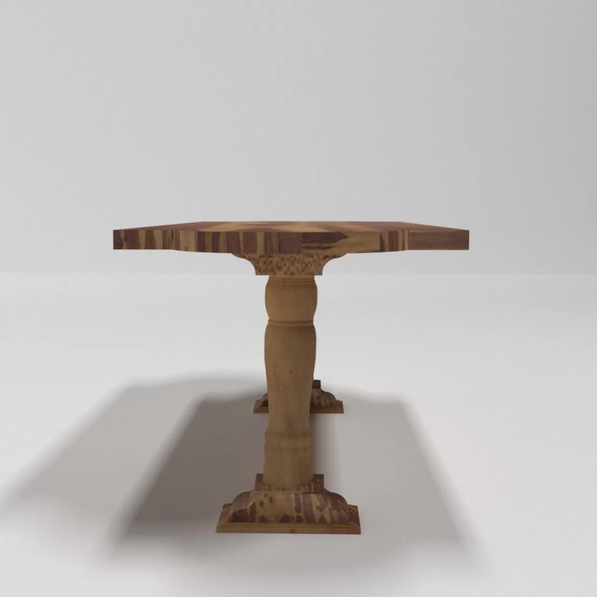 Rectangular Sheesham Wood Wood Accent Dining Table