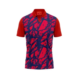 Red Polo Neck Half Sleeve T Shirt Nextprint G167