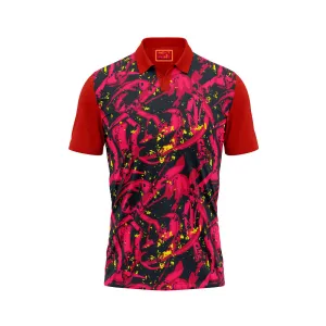 Red Polo Neck Half Sleeve T Shirt Nextprint G16