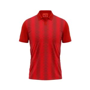 Red Polo Neck Half Sleeve T Shirt Nextprint H124