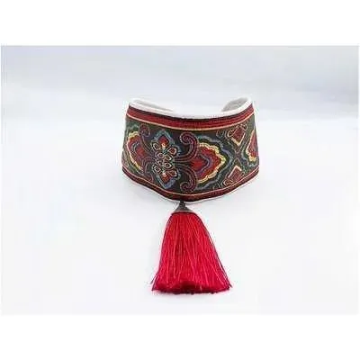 Regal Canine Ethnic Leather Collar