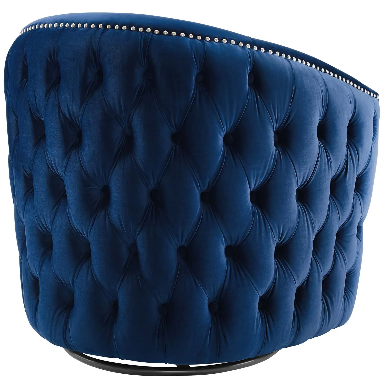 Rogue Swivel Performance Velvet Armchair