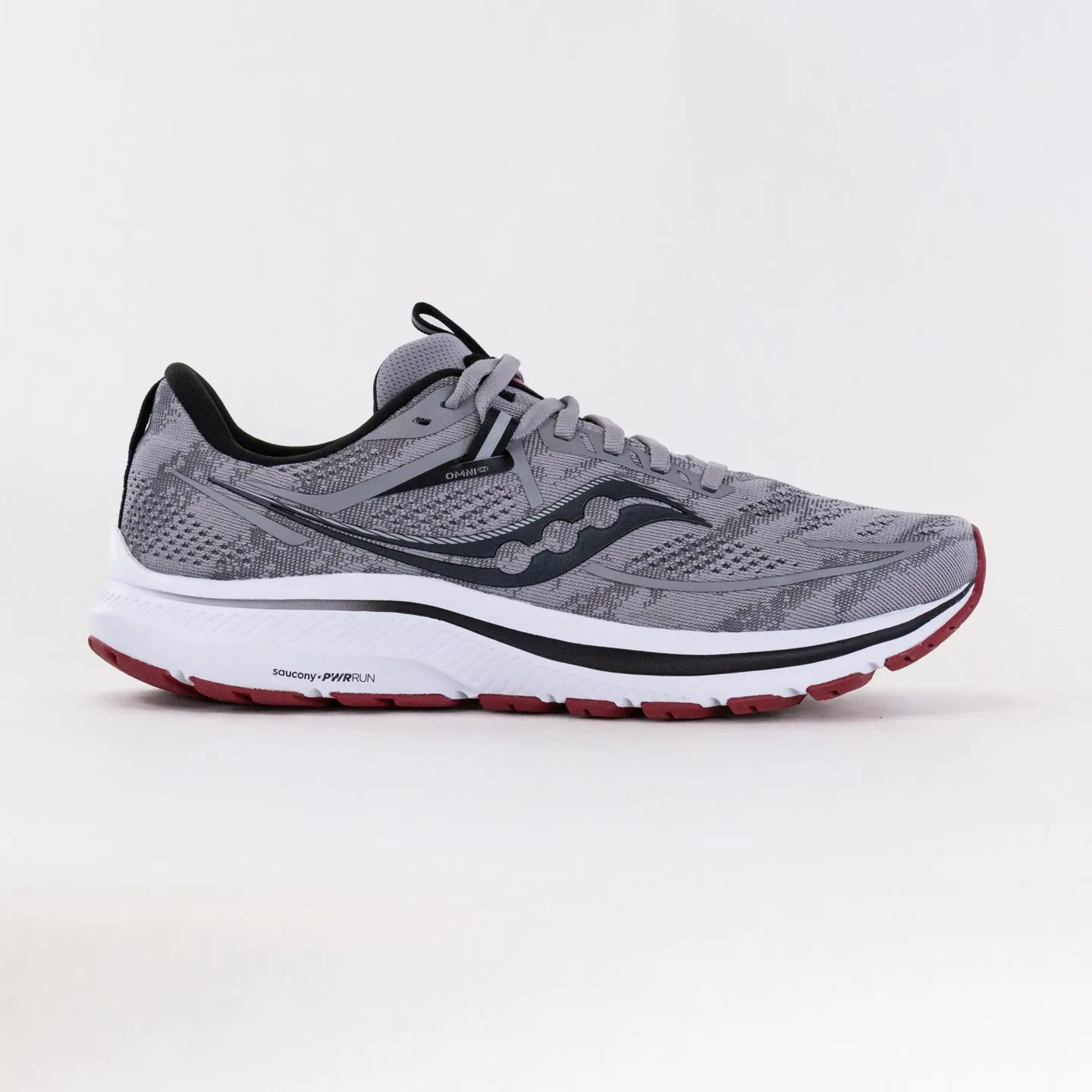 Saucony Omni 21 (Men's) - Alloy/Garnet