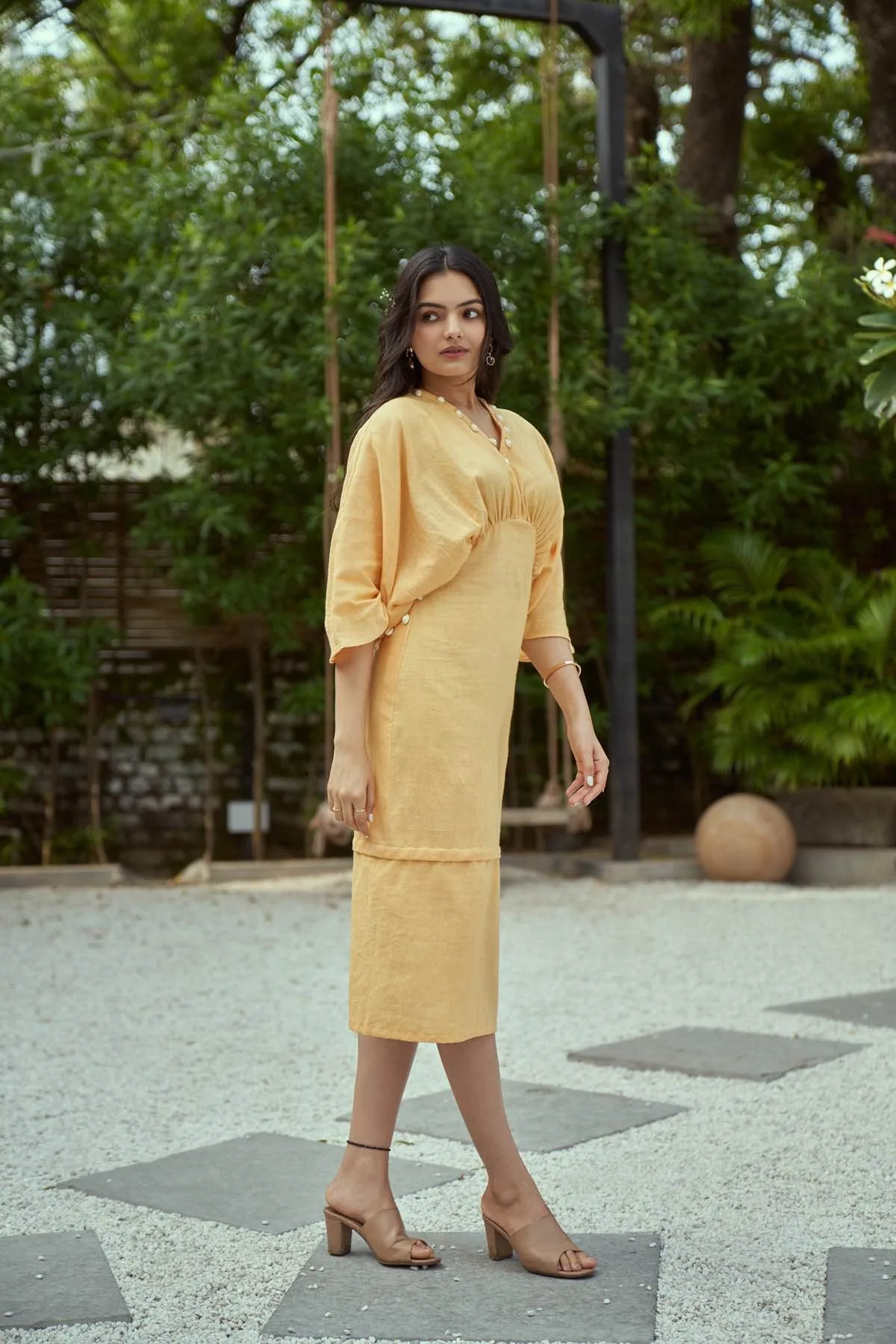 Sicily Kaftan Detachable Handloom Cotton Dress