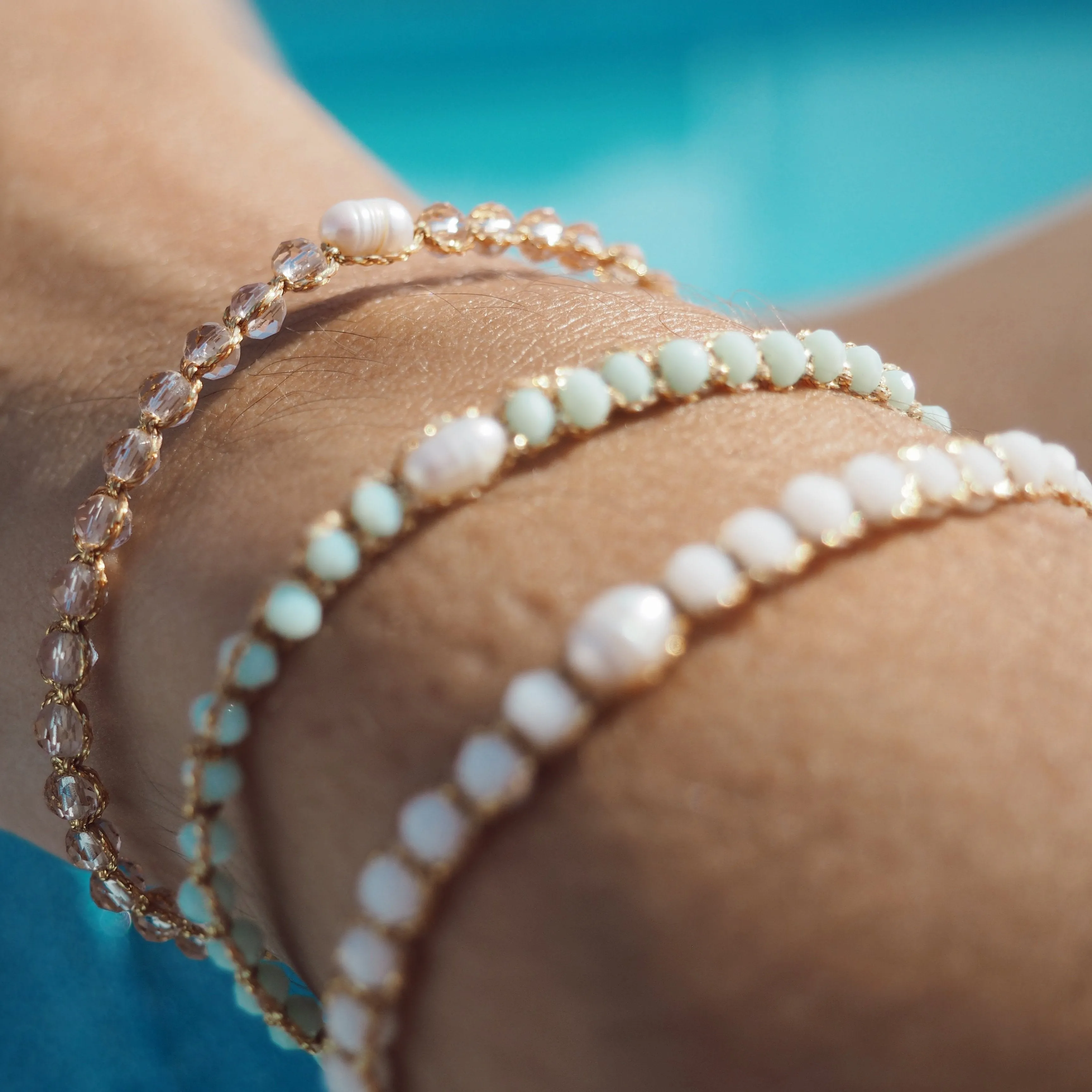 Single Pearl Bliss Adjustable Bracelet