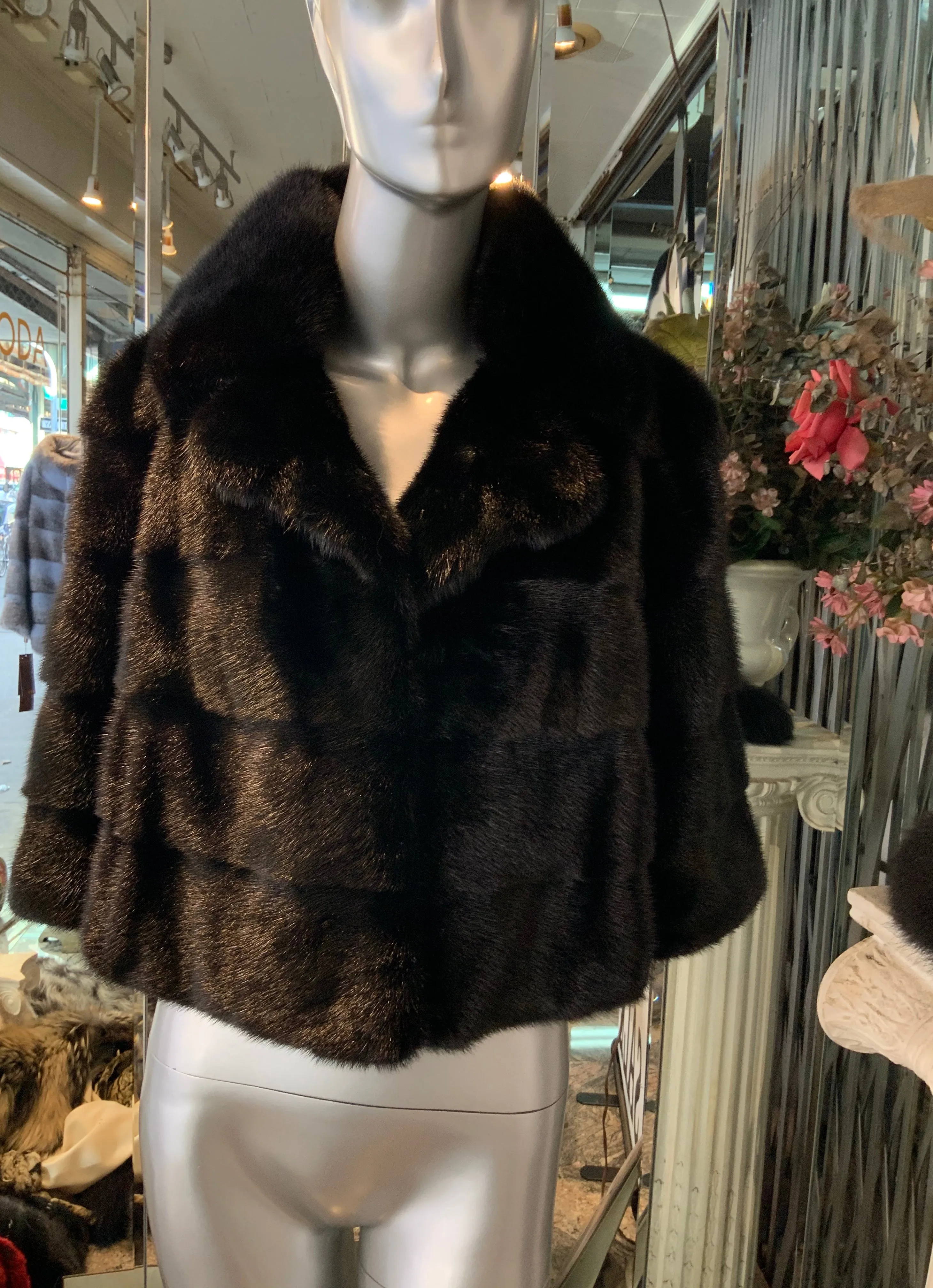 Timeless and Classic Style Ranch Mink Fur Bolero Jacket Superior Quality Mink Fur SALE!