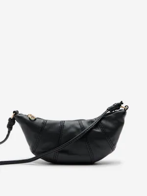 Westside Black Croissant Sling Bag