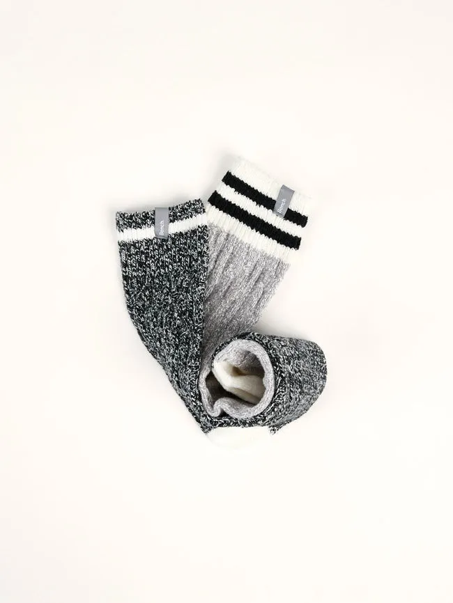 Women's Cable Warm Crew Socks (2 Pairs) - Grey