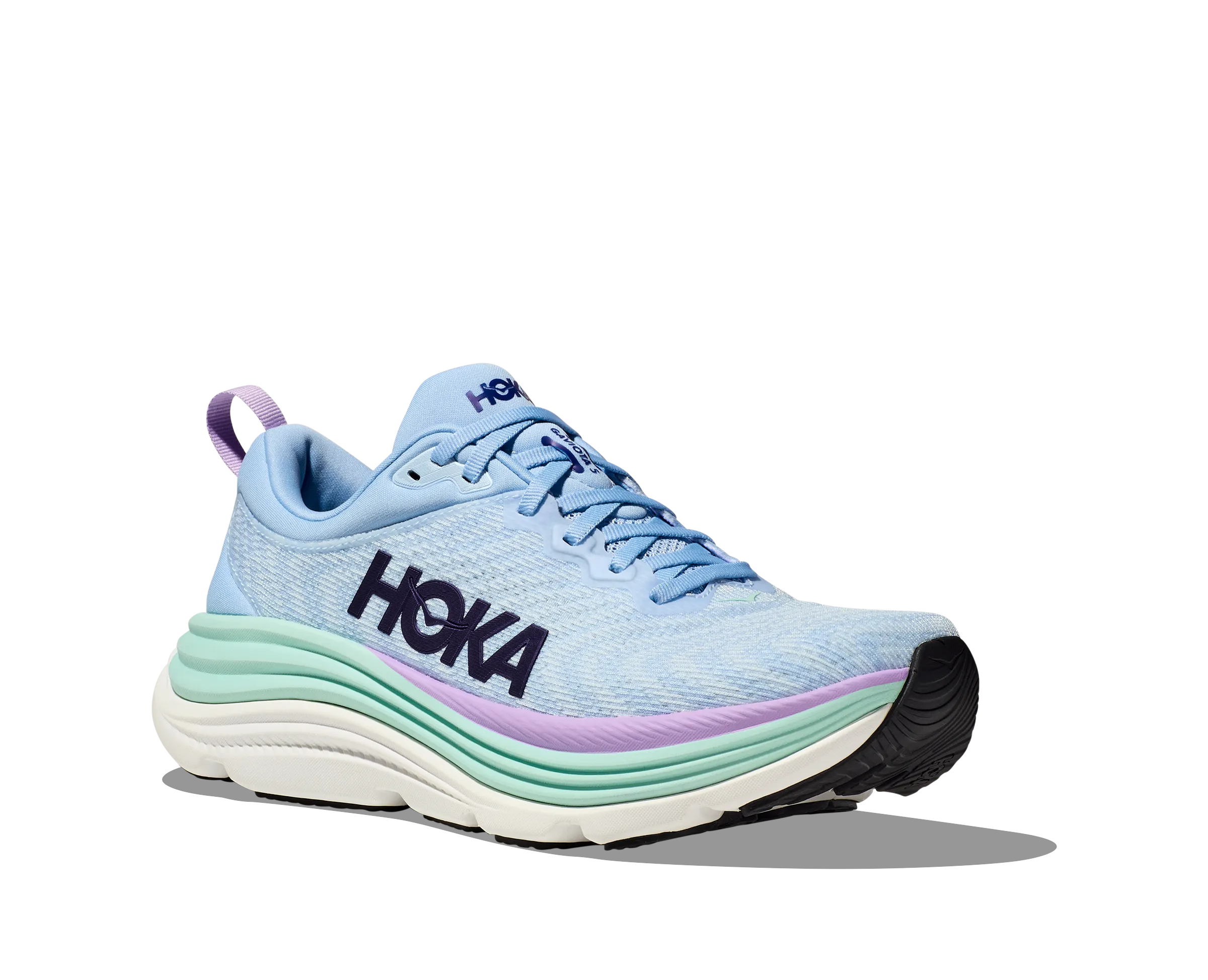 Women's Hoka Gaviota 5 Color: Airy Blue / Sunlit Ocean (WIDE WIDTH)